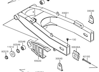 ZXR250 Chain Slider